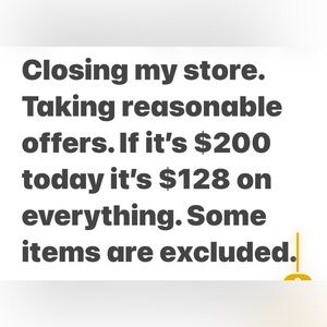 Store Closing Sale Announcement